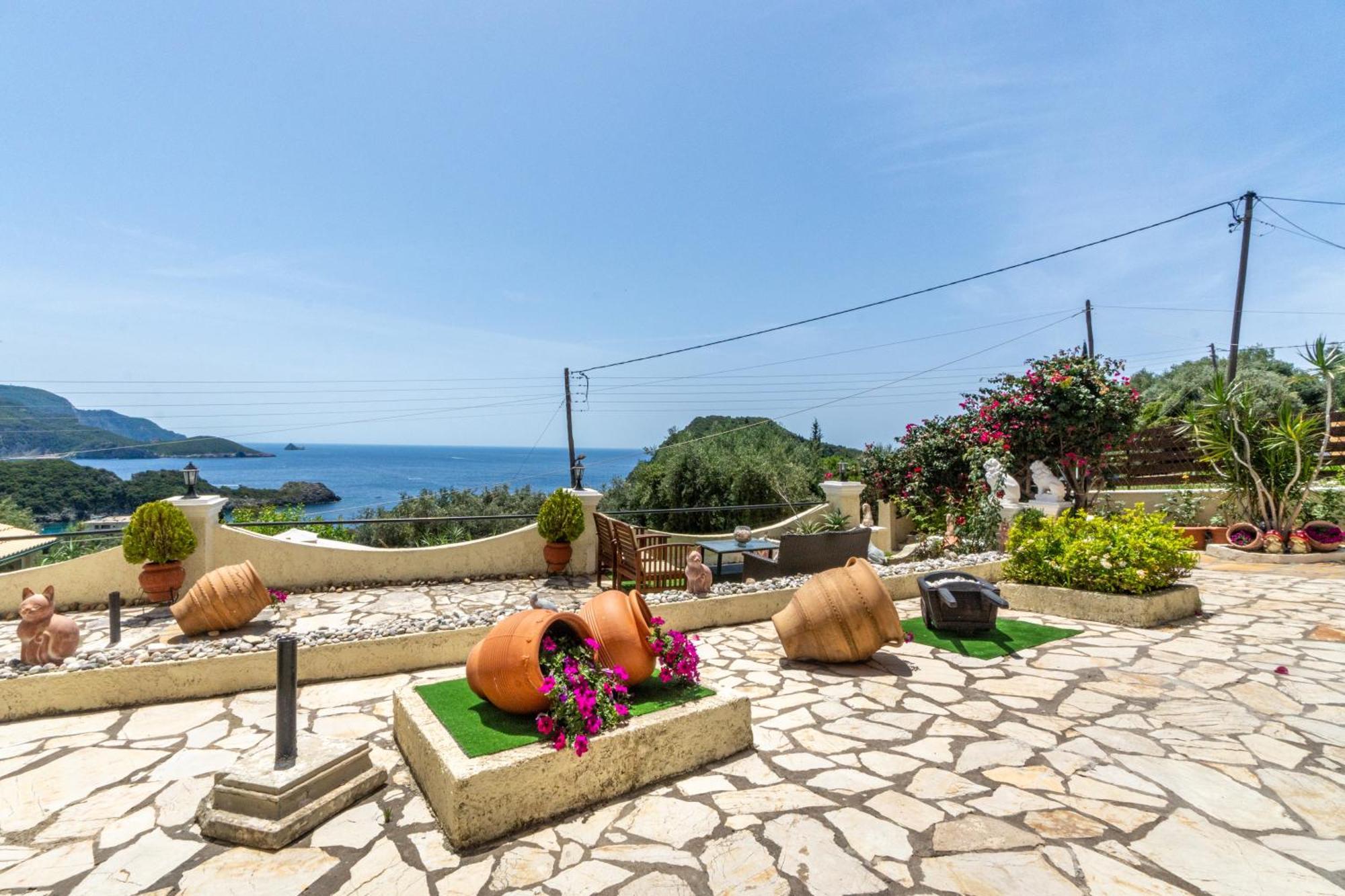 Vila Angela Panorama Paleokastritsa Exteriér fotografie